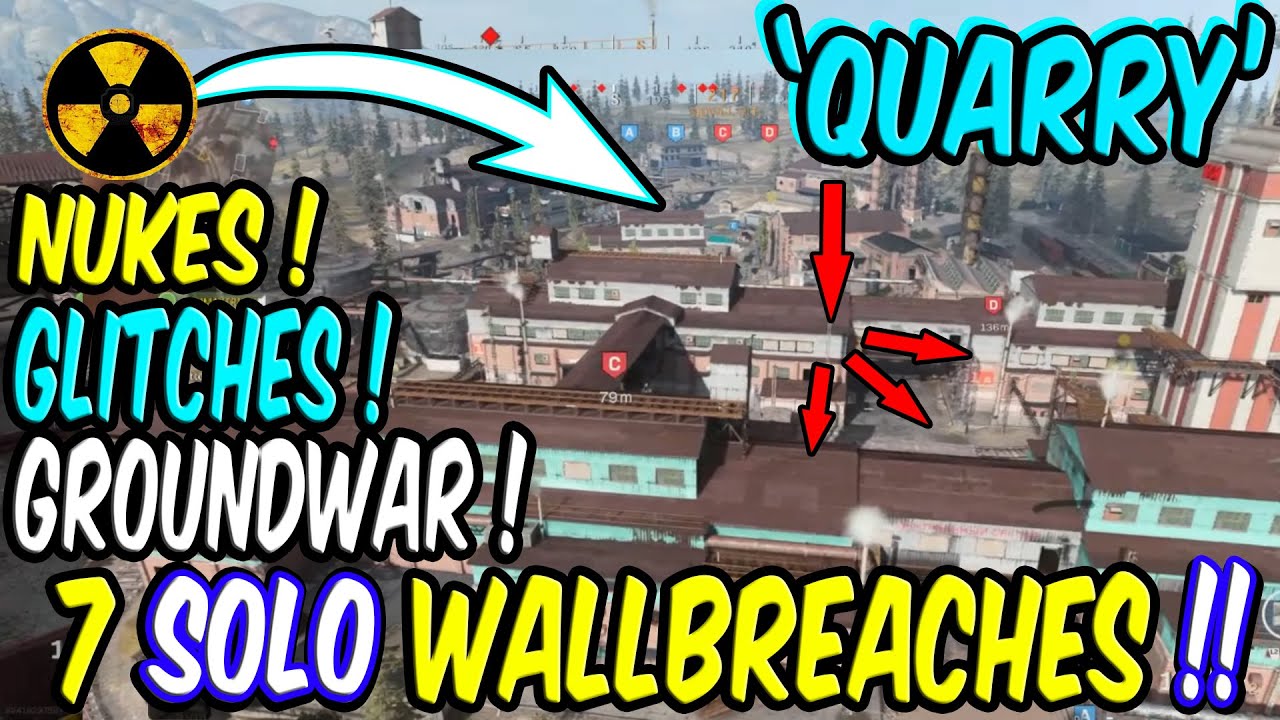 COD MW Groundwar Glitch 7 *NEW* Wallbreaches Karst River Quarry / NUKES! Insane PS4 XB1 PC A.P. 1.12