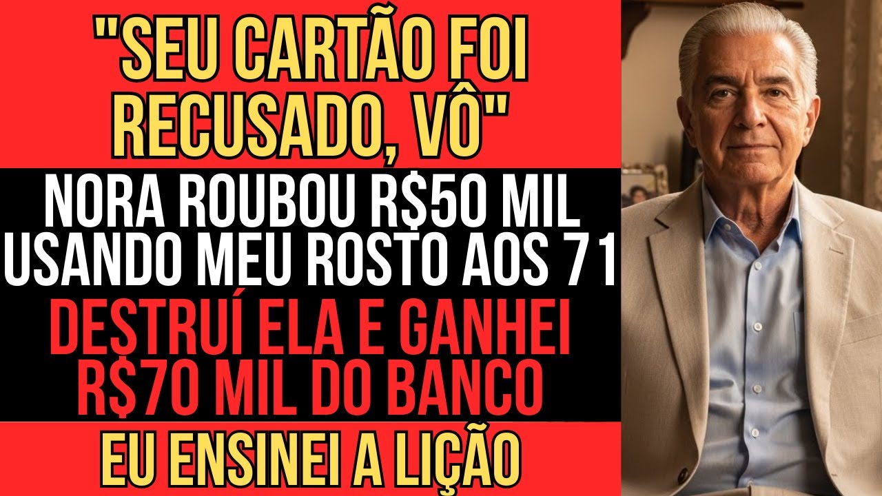 MEU CARTÃO FOI RECUSADO NA FARMÁCIA. DESCOBRI QUE MINHA NORA ROUBOU R$50 MIL USANDO MEU ROSTO