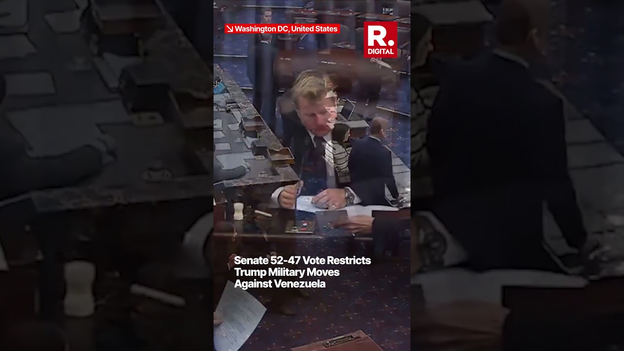 Senate 52-47 Advances Measure Blocking Unilateral Trump Action in Venezuela