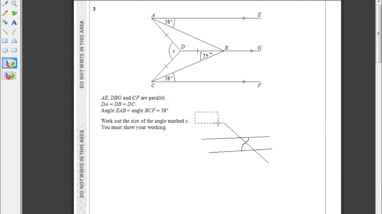Edexcel GCSE (9-1) Mathematics 1MA1/3F Question 3