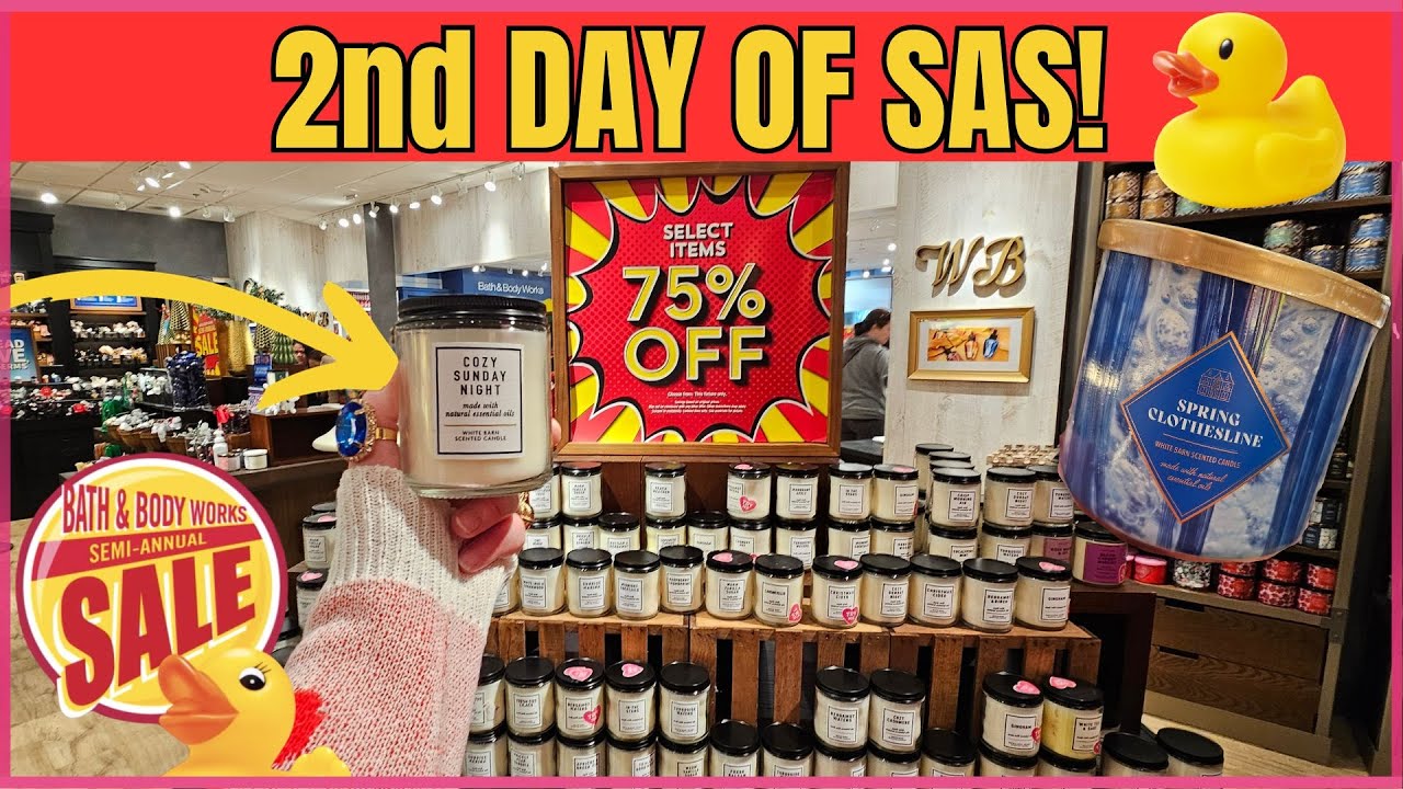 Bath & Body Works | 2ND DAY OF SAS | AMAZING 75% OFF FINDS | New Good To Be Home Candles #sas