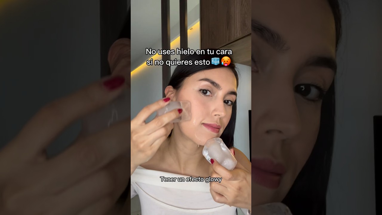 No uses hielo en tu cara si no quieres esto 🧊🥵