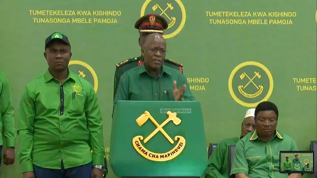 LIVE: RAIS MAGUFULI “NIMEFURAHI SANA, NIMEAMUA MAMA SAMIA AWE MGOMBEA MWENZA KWANZA ANA SURA NZURI”