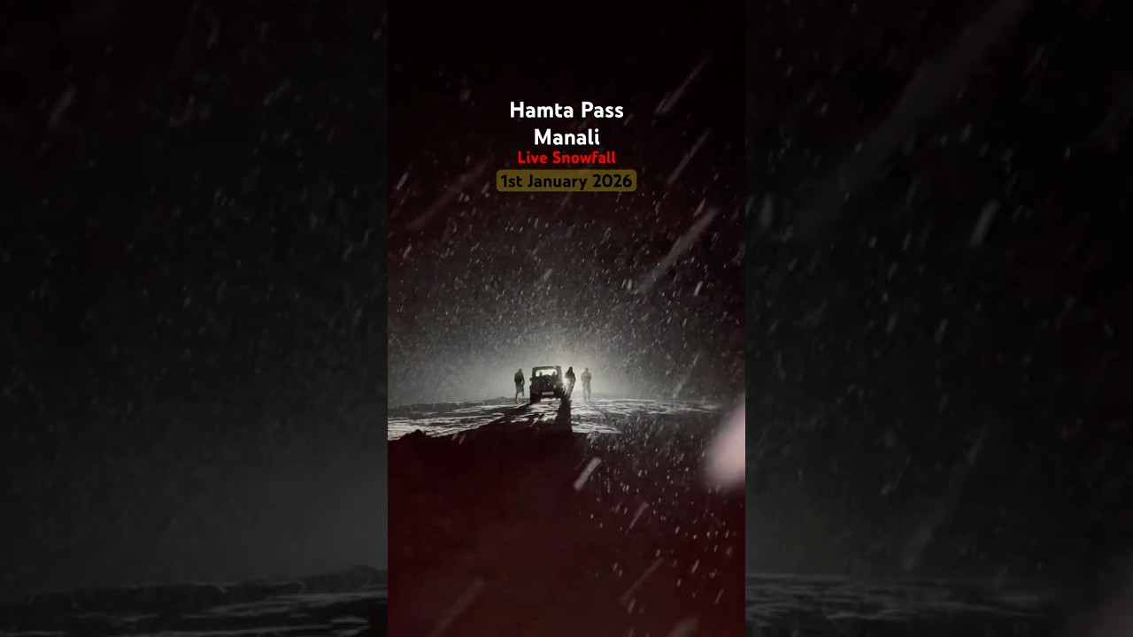 Manali live snowfall // Hamta Pass.  