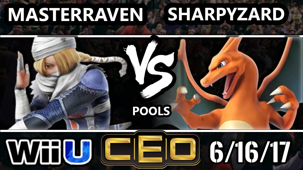 CEO 2017 Smash 4 - MasterRaven (Sheik) vs SharpyZard (Charizard) Wii U Tournament