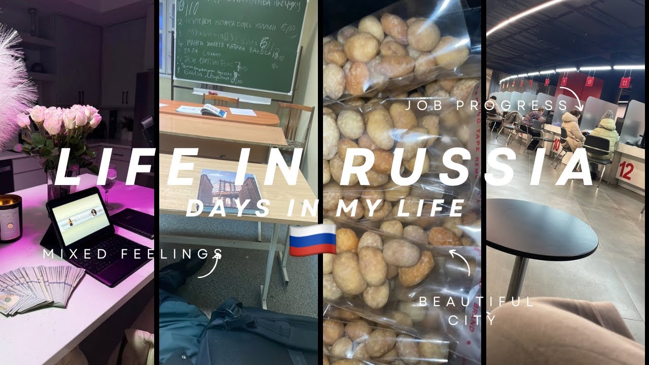 DAYS IN MY LIFE AS A STUDENT IN RUSSIA 🇷🇺 | LANGUAGE BARRIER| LECTURES| FOOD