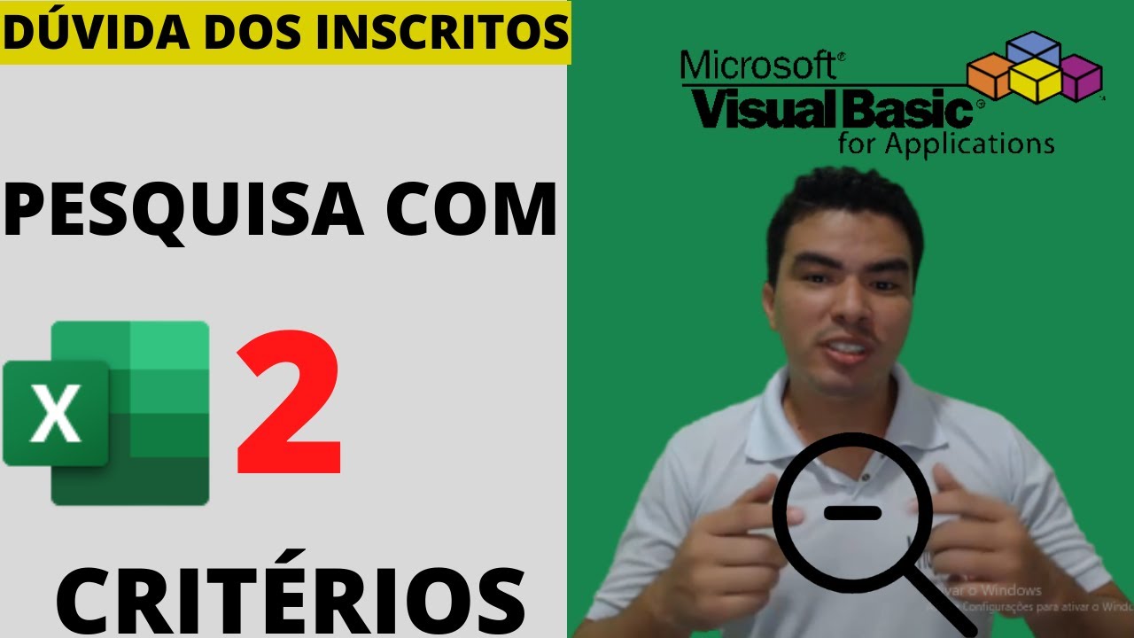 Duvida dos Inscritos - Pesquisa por 2 Critérios com VBA, Filtros em planilha com 2 Criterios via VBA