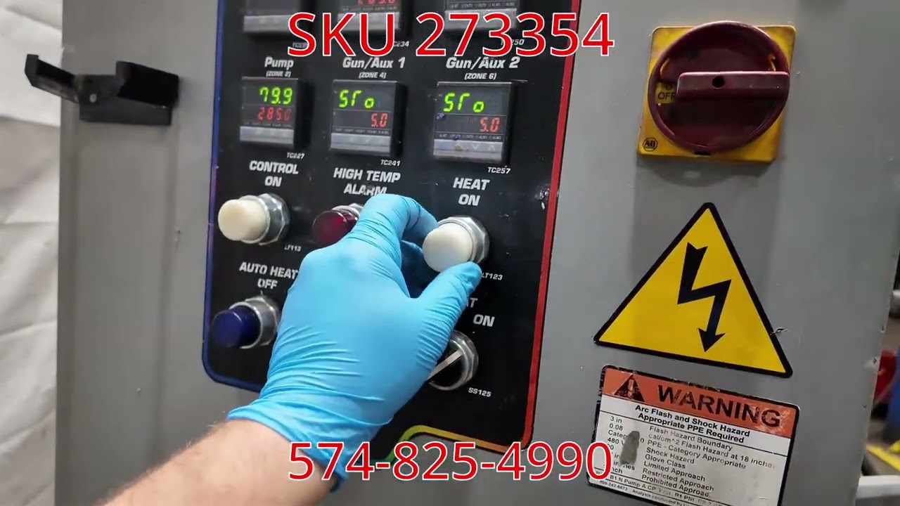 SKU 273354 Graco Bulldog 974364 Therm-O-Flow Hot Melt Transfer Pump Drum Unloader