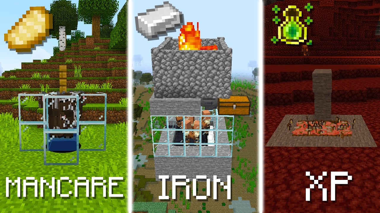 TOP 5 FERME pentru INCEPATORI pe MINECRAFT !