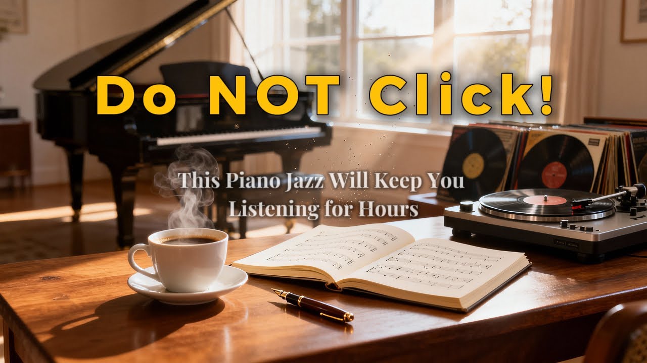 Piano Jazz You'll Listen to All Day ☕ | Cozy Café Ambience BGM | Music for Deep Focus🌿