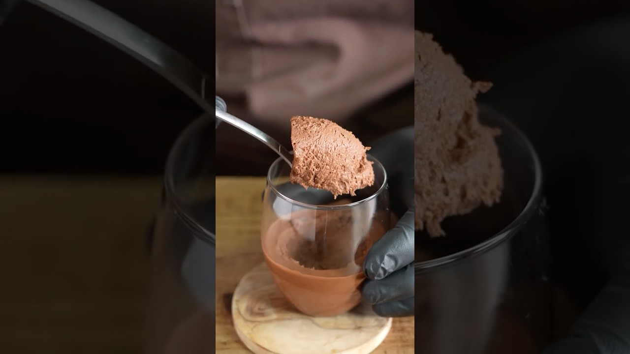 Water chocolate mousse #shorts
