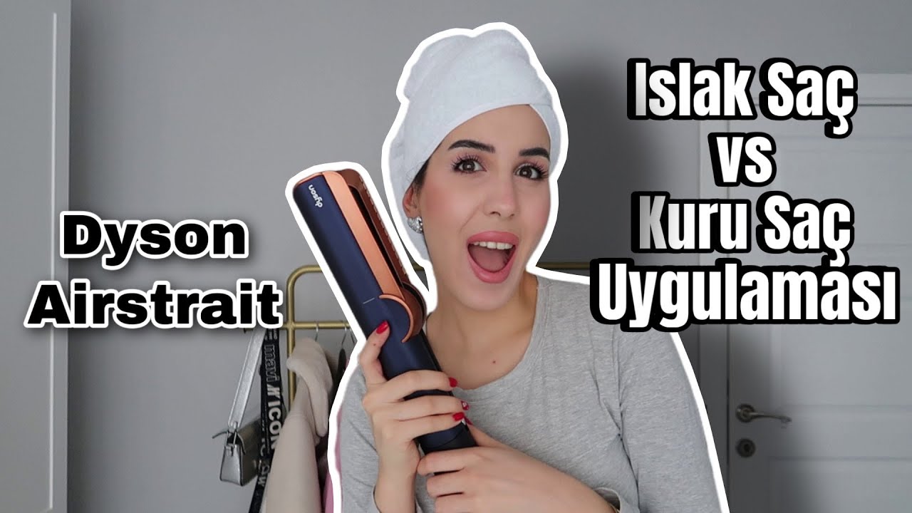 Dyson Airstrait Kuru vs Islak Saçta Kullanımı | Beraber deniyoruz🪄