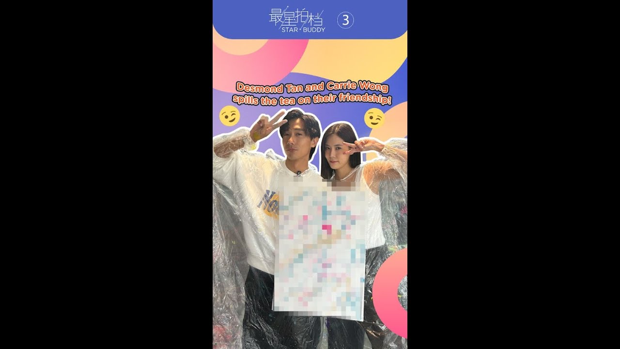 Carrie Wong and Desmond Tan share about their friendship over a painting session!🔥1/2 #youtubeshorts