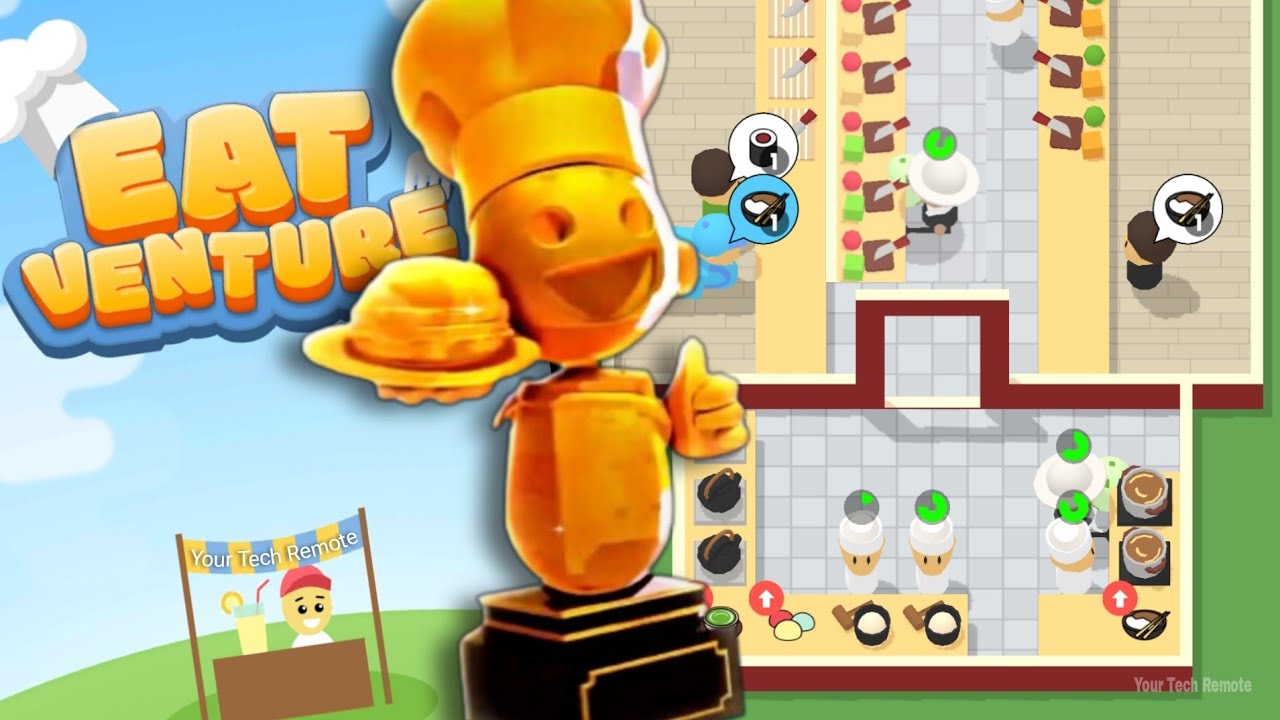 Eatventure - Top Level Gameplay | Full Biggest Renovate & Upgrade Restaurant | Rewards Open