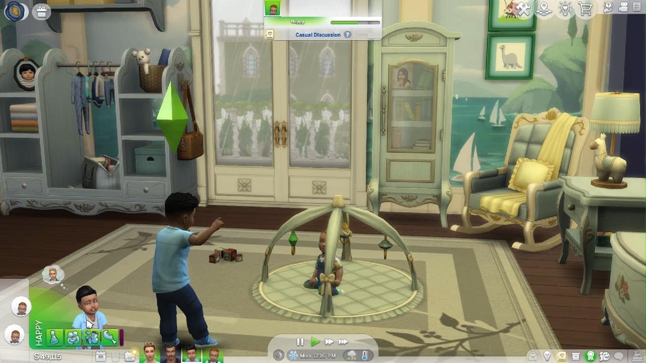 The Sims 4 Myforever World basegame plus The Thebe family p66