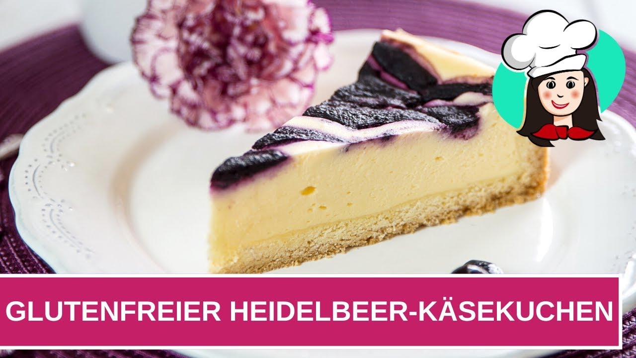 Glutenfreier Heidelbeer-Käsekuchen