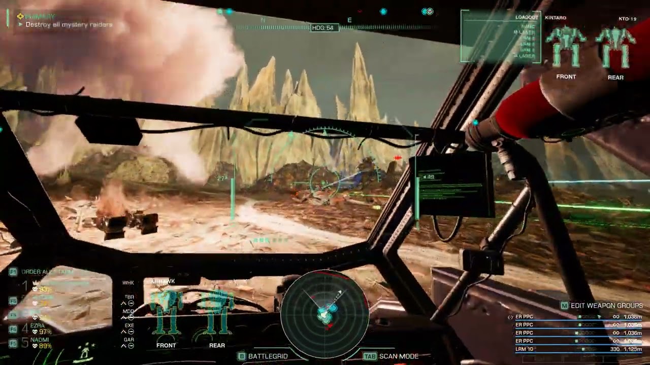 Mechwarrior 5: Clans VR Gameplay