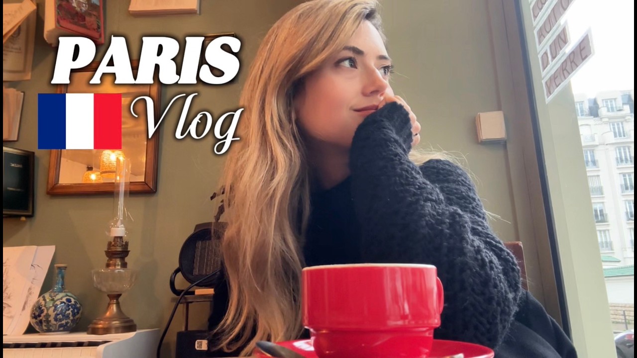 3 days in Paris 🇫🇷 | French vlog with subtitles &ndash; cozy caf&eacute;s, rainy vibes & day trips