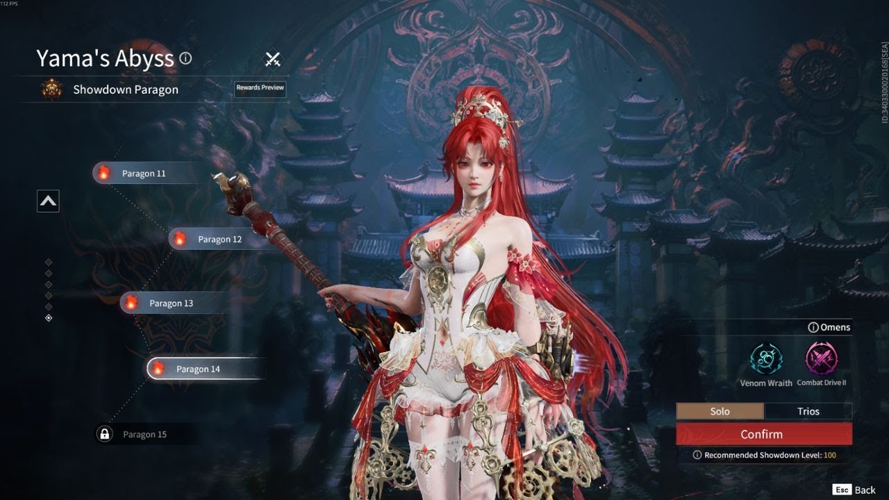 Naraka Bladepoint : Showdown เส้นทางสู่เทพ ชั้น Paragon14  Solo Yoto hime