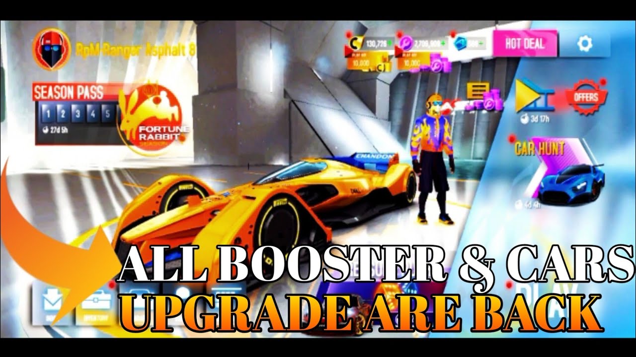 Finally BUG 'Fix' | Asphalt 8, All Booster and Cars Upgrade are Back 😍❤️