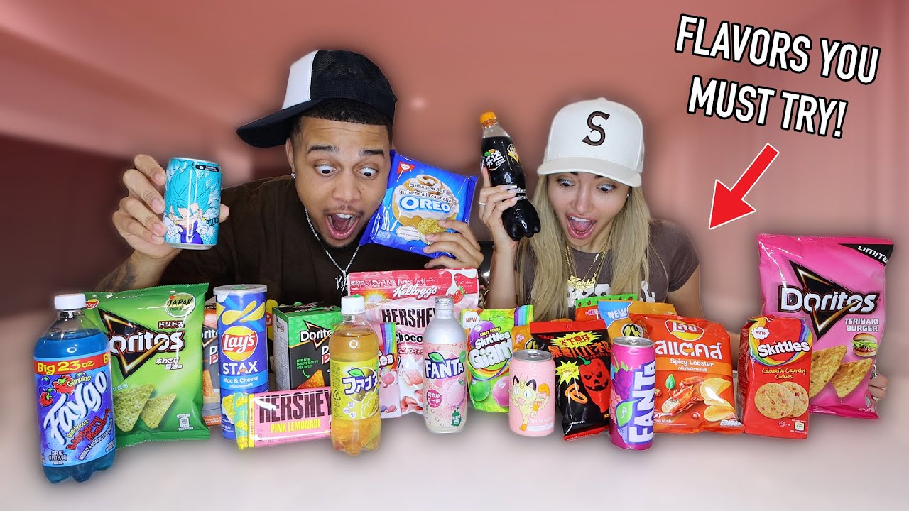 TRYING EXOTIC SNACKS WE DIDN'T EVEN KNOW EXISTED!!  **AMAZING!!**