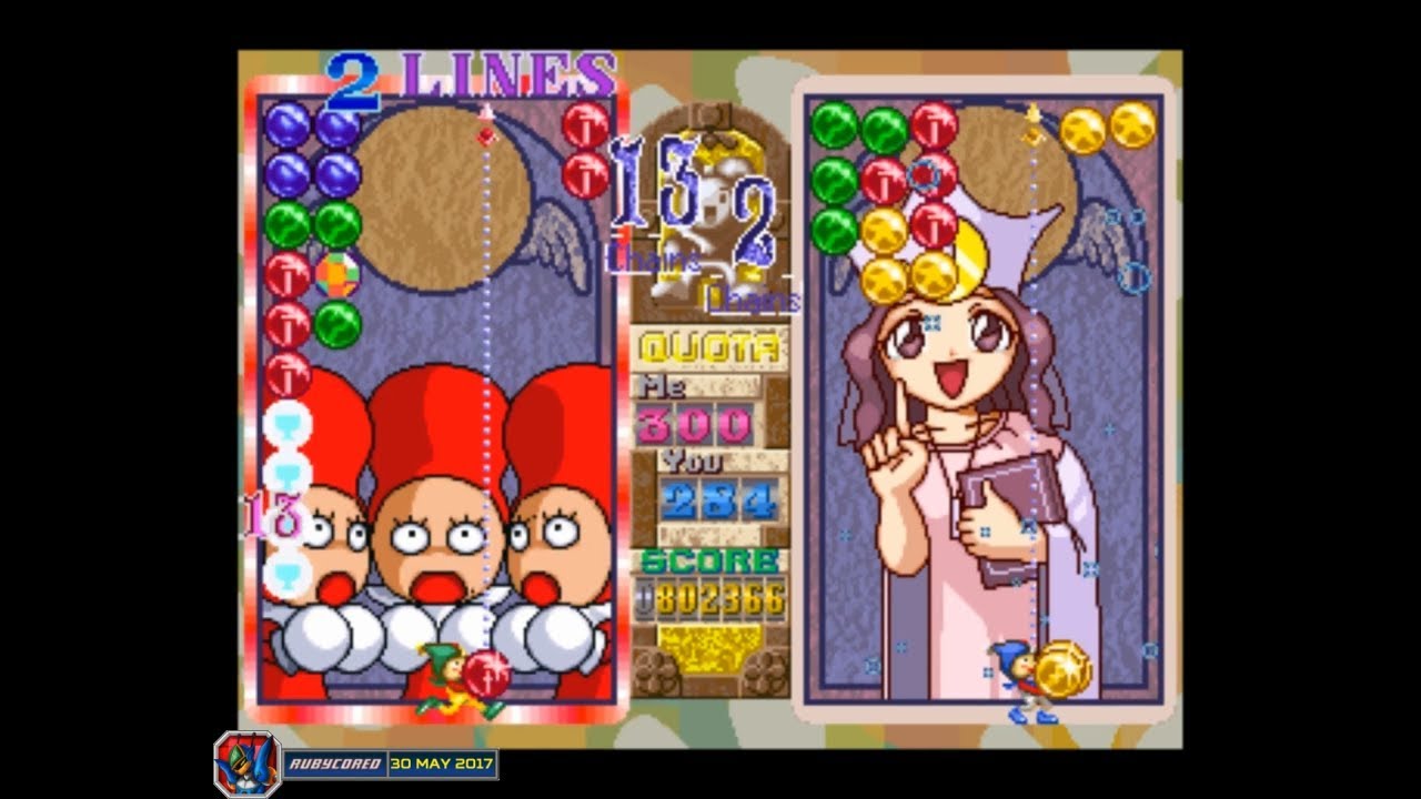 Magical Drop 3/III (2000, PlayStation) - 23 of 37: Black Pierrot / ブラックピエロ [1080p50]