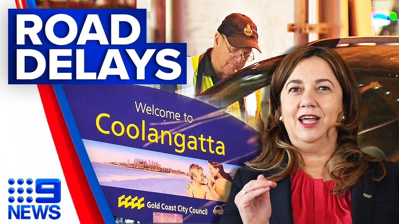 Road delays as Queensland&rsquo;s border reopens | 9 News Australia