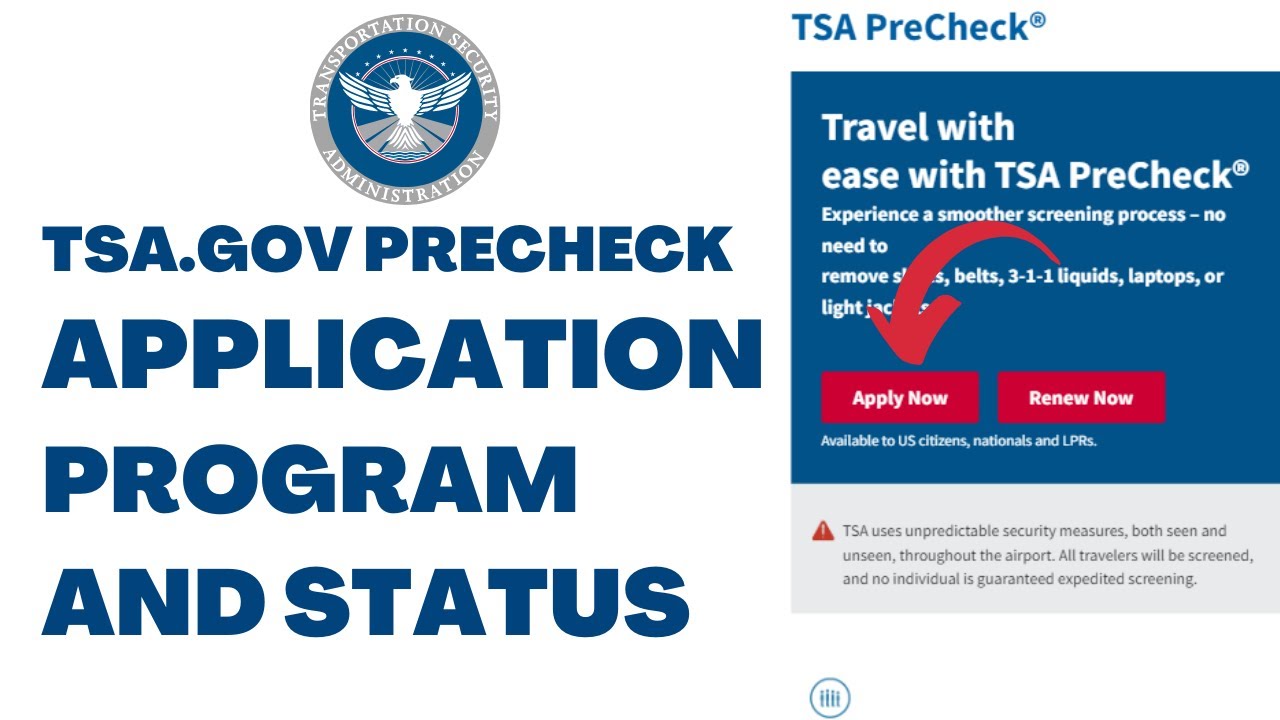 TSA PreCheck Application Program And Status | Tsa.gov/precheck ⏬👇
