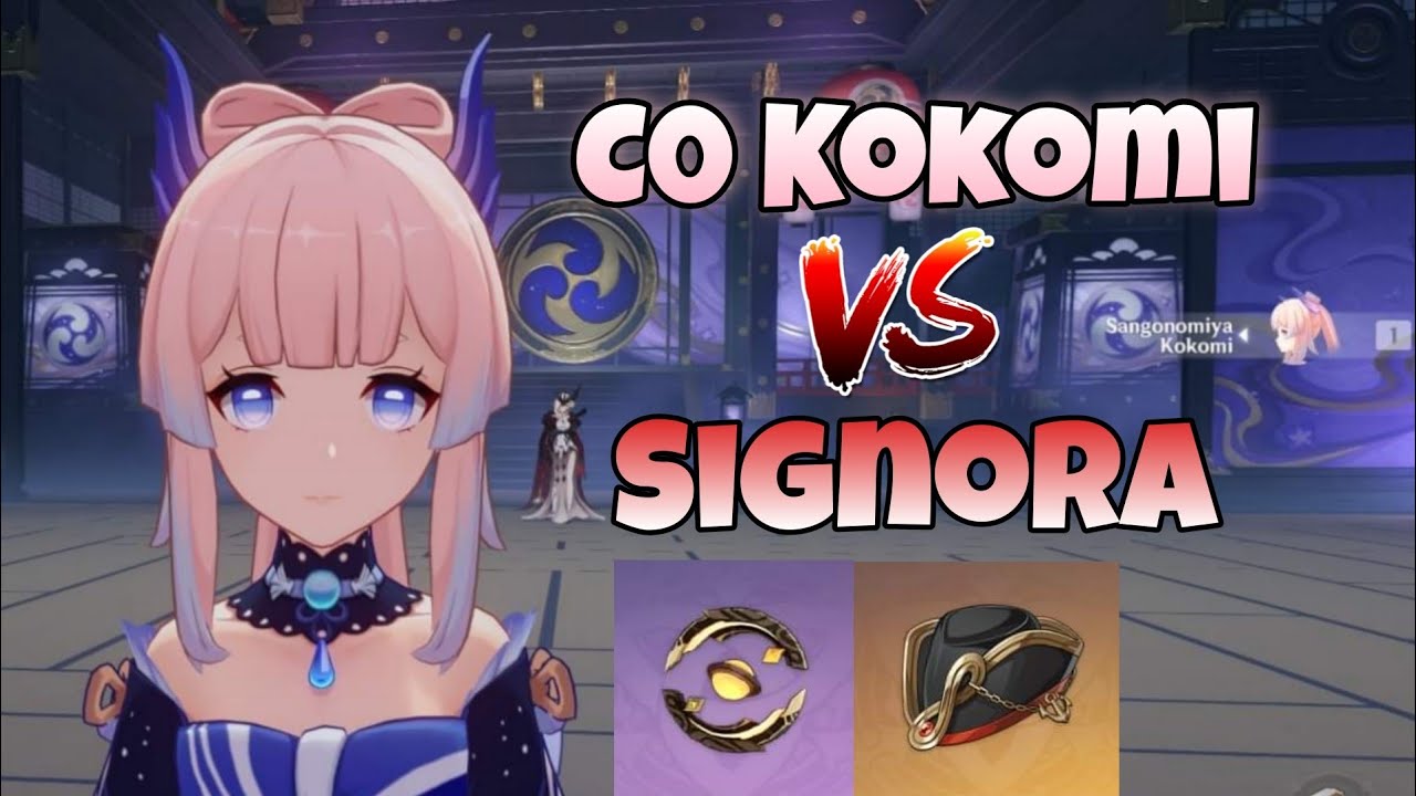 C0 Kokomi solo La Signora (Heal and Damage Showcase) - Genshin Impact