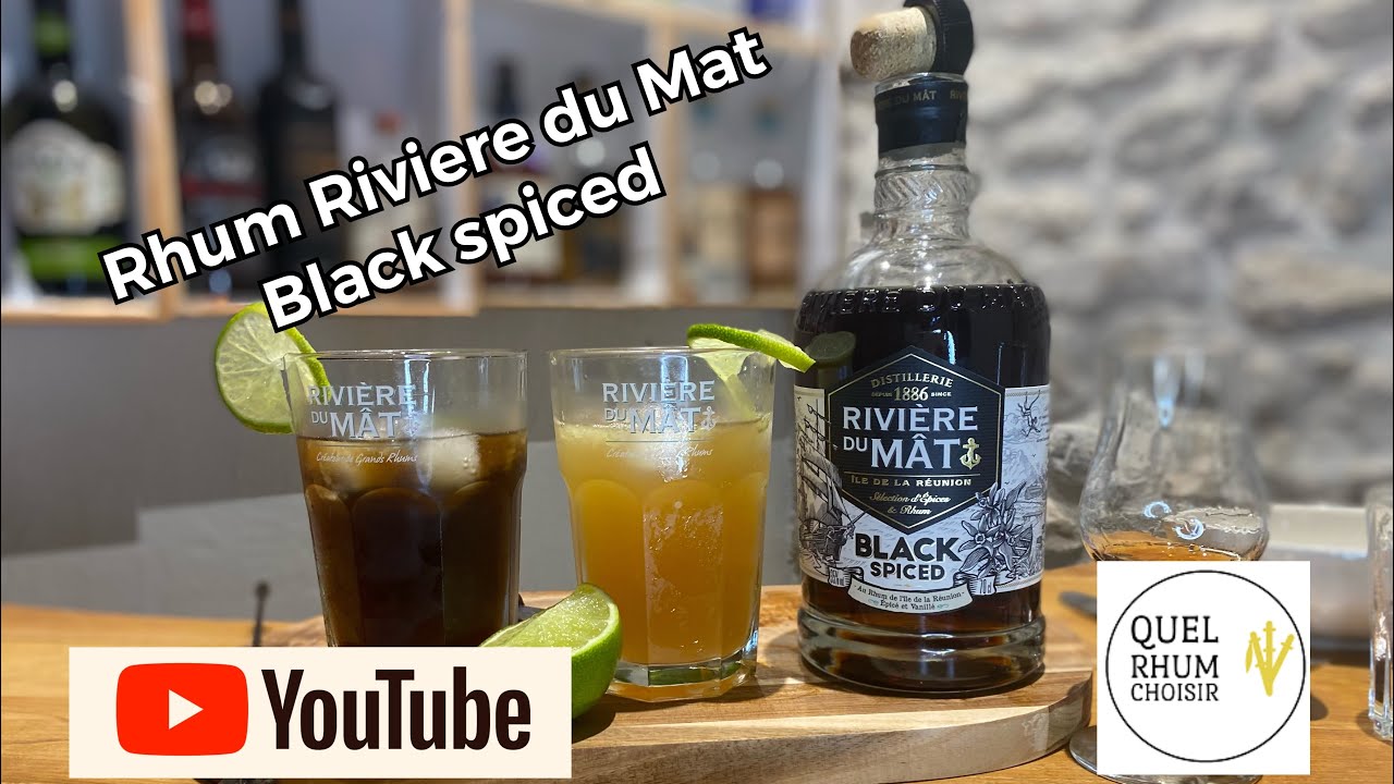 Rhum Rivière du Mat black spiced vidéo dégustation