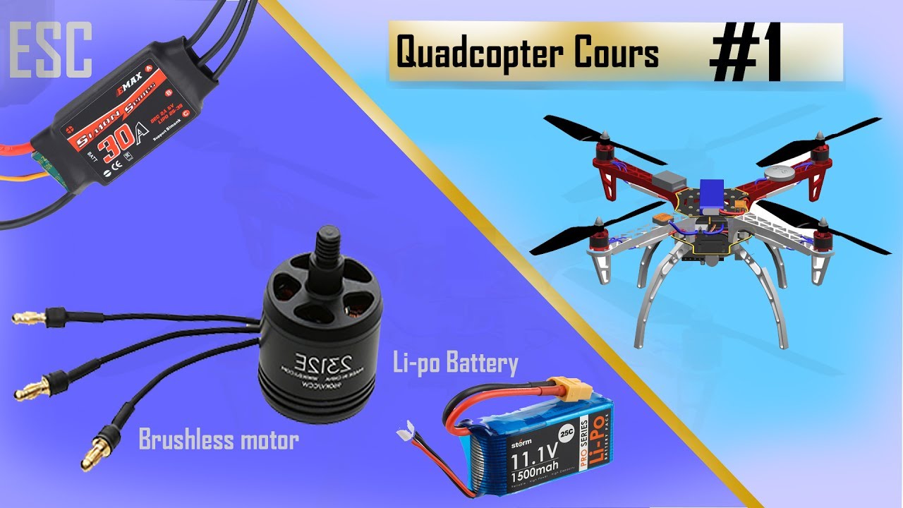 ماهوه الـBrushless motorوكيف يعمل وماهو الـESC .بدايه سلسه الطائرات !؟