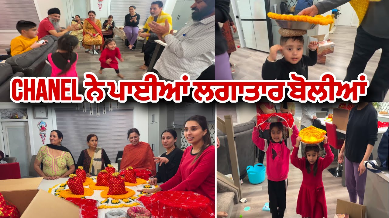 Canada 🇨🇦 Vich Sadi First Lohri-Sadi Family Di Performance🤩Punjabi Boliyan & Giddha- Harman Beauty