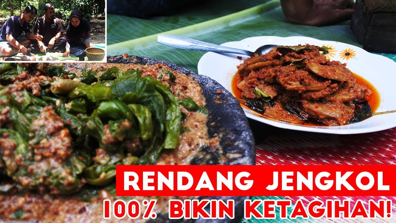 Rendang Jengkol + Pecel Genjer + Ikan Peda! SEEEDEP!!