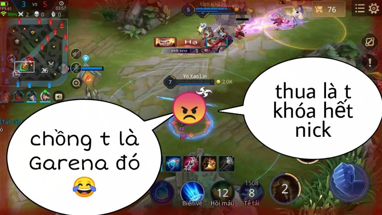 Troll Game _ Giả Vợ Gà Rán Dọa Khóa Nick Team Bạn Và Cái Kết | Yo Game