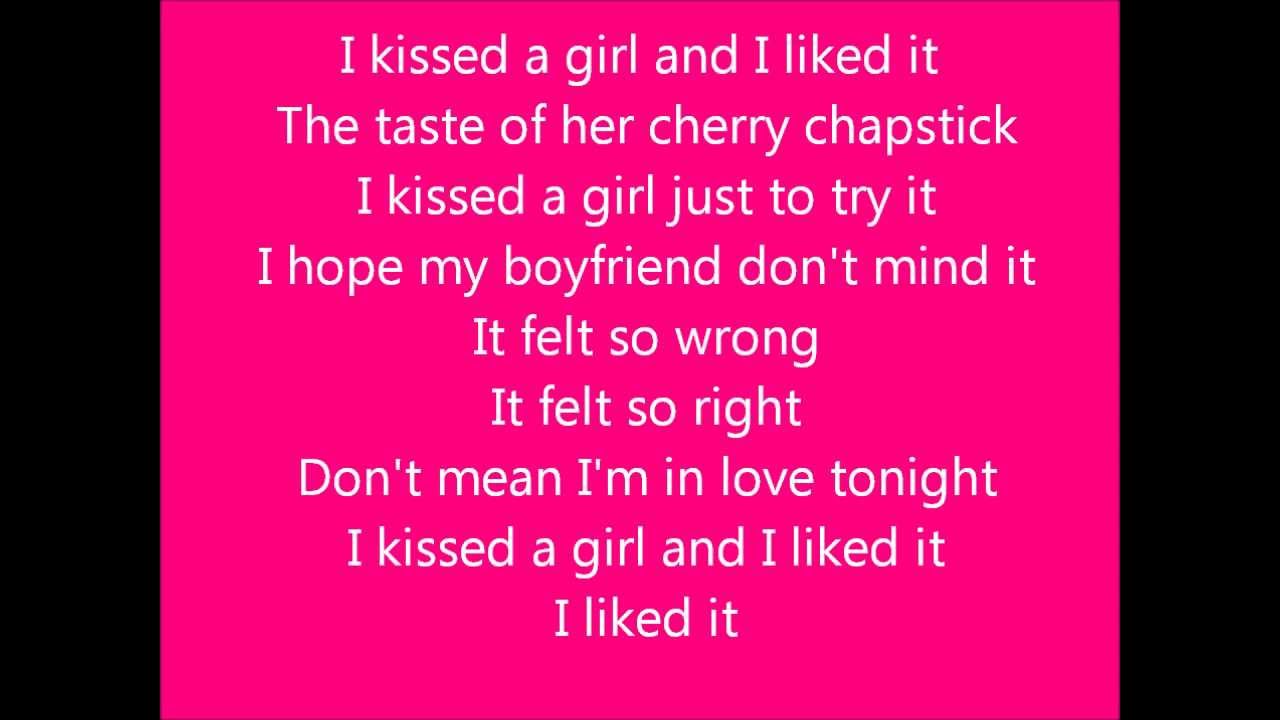 Glee - I kissed a Girl - Lyrics
