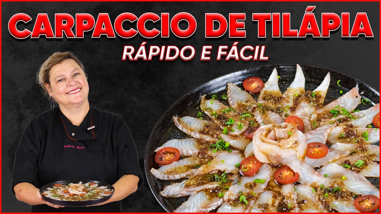 CARPACCIO DE TILÁPIA | Produzindo Sushi | ‹ Valéria Petri ›