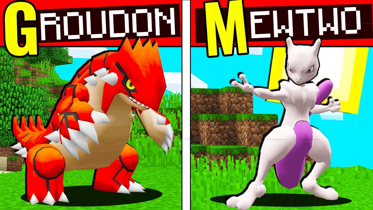 CATTURO TUTTO L' ALFABETO DEI POKEMON LEGGENDARI SU MINECRAFT!!