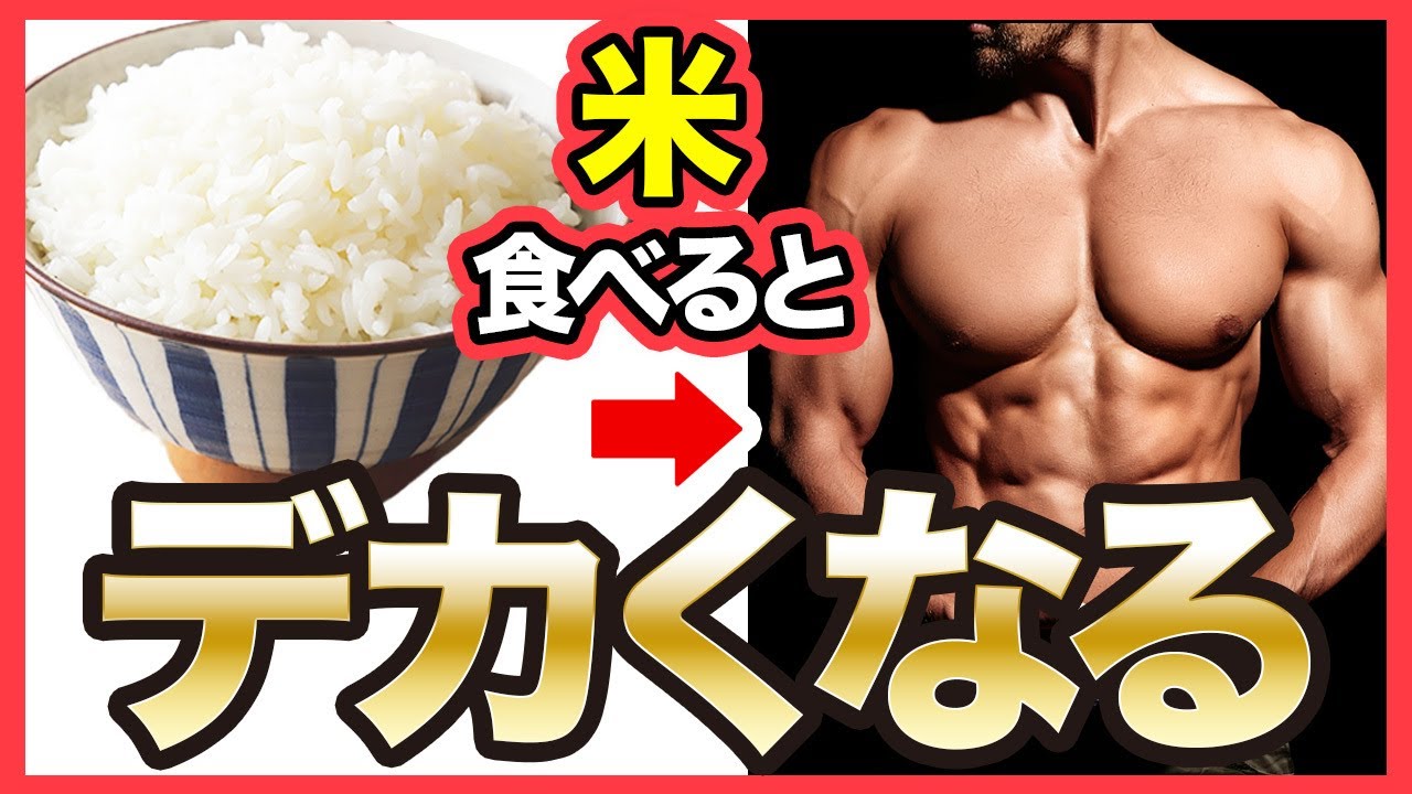 【筋肥大】筋肉をデカくしたいなら米を食べるべき理由