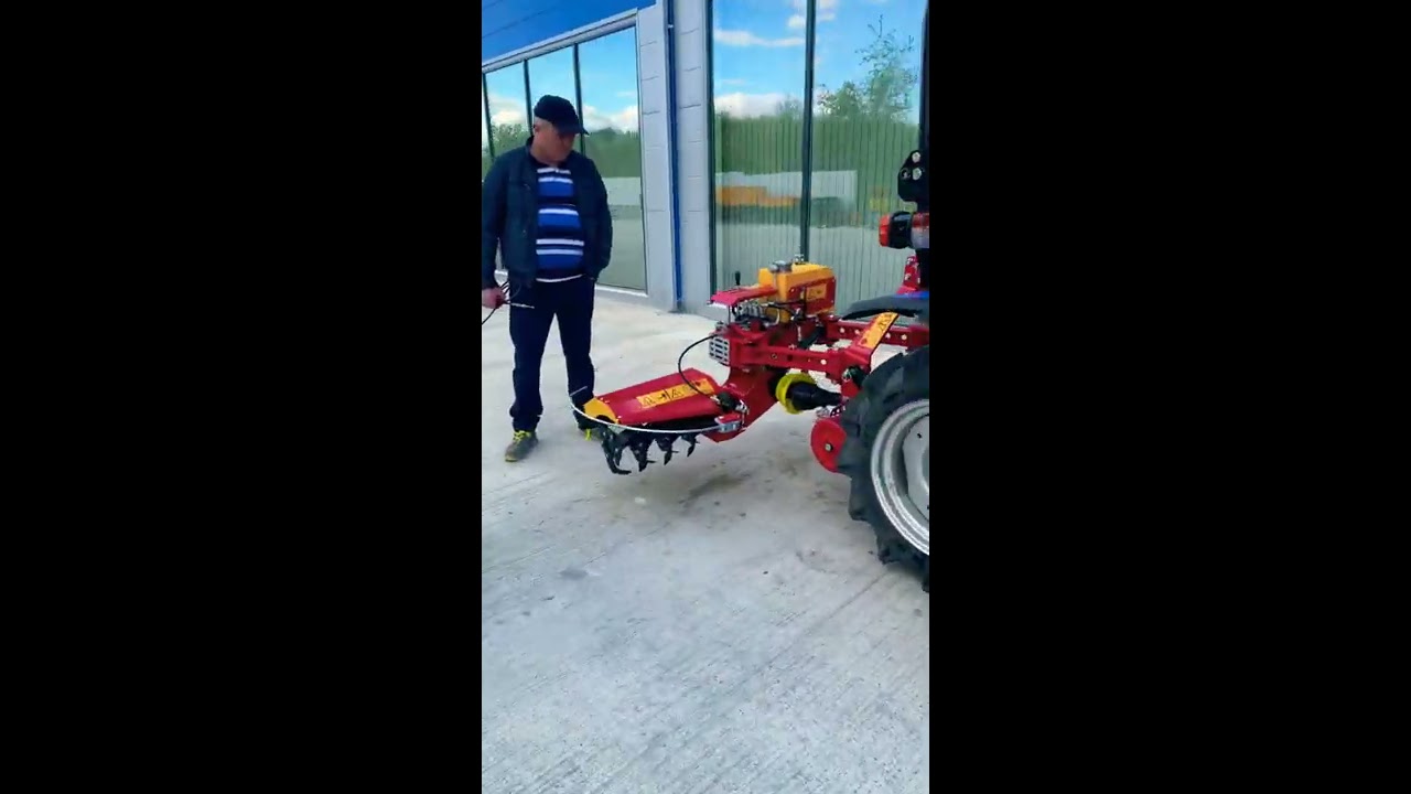 Solis 26 tractor with 700 rotary cutter / Трактор Solis 26 с фрезой Rot 700