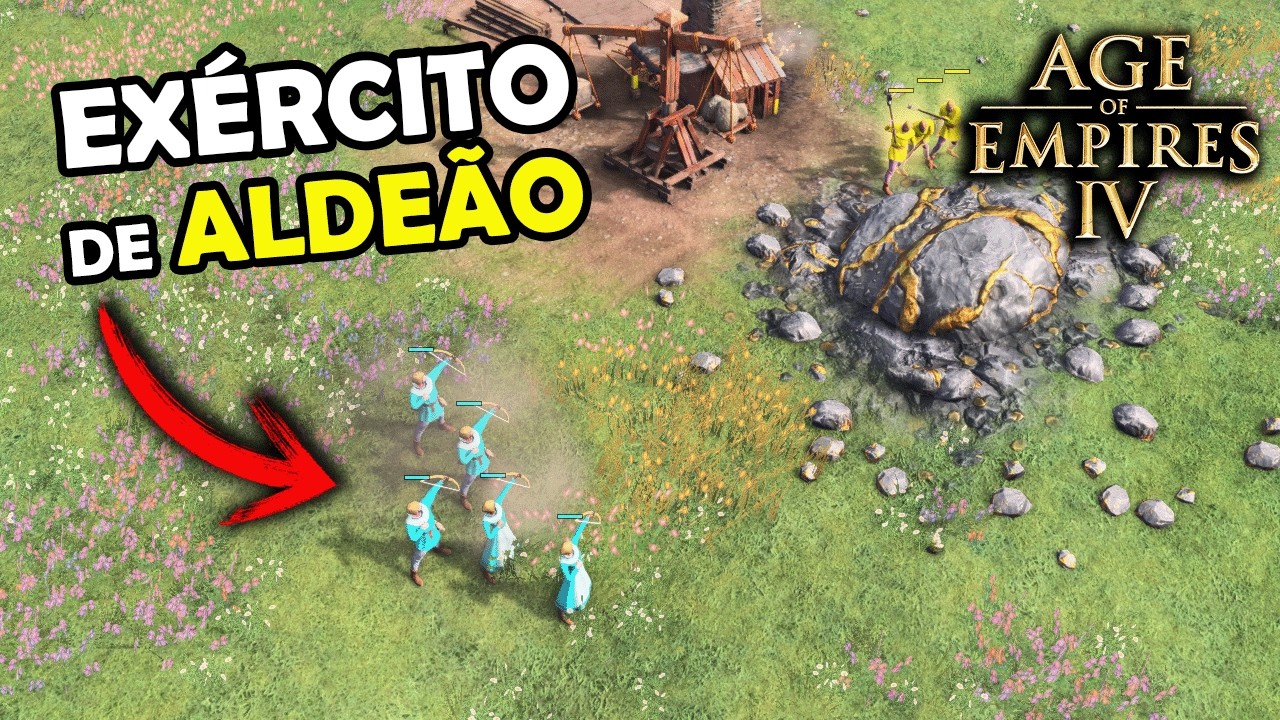 Ele J&aacute; Foi Top 1 do Brasil no Age of Empires 4 - UtinOwns vs LaSh