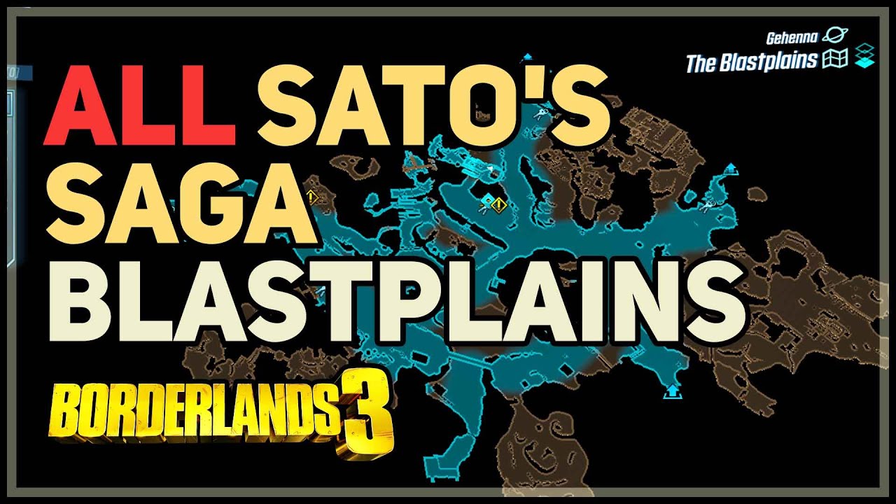 All The Blastplains Sato's Saga Crew Challenges Borderlands 3