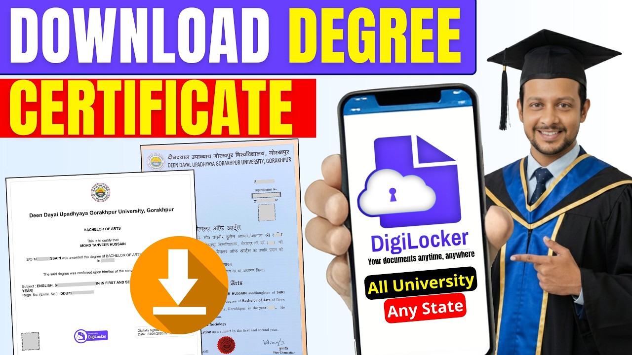 How to Download Degree Certificate in DigiLocker 2026 | All University Degree/Marksheet Download