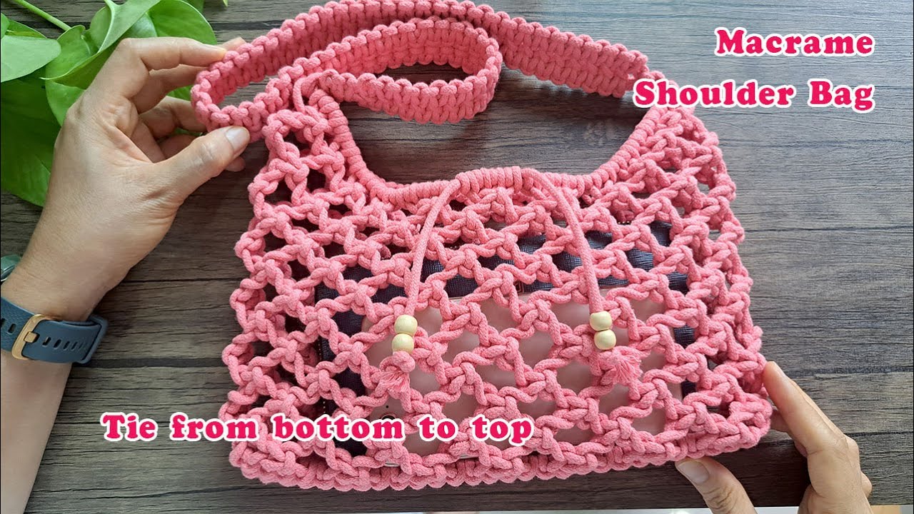 Macrame shoulder bag | Step by step | DIY | Tutorial | Chompu Macrame
