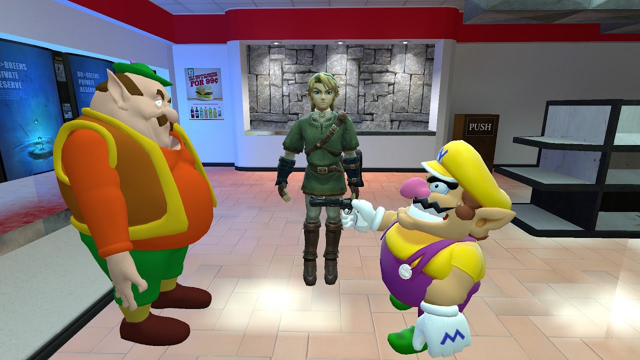 Wario Dies After Attempting an Armed Robbery Against Morshu [Gmod Animation]