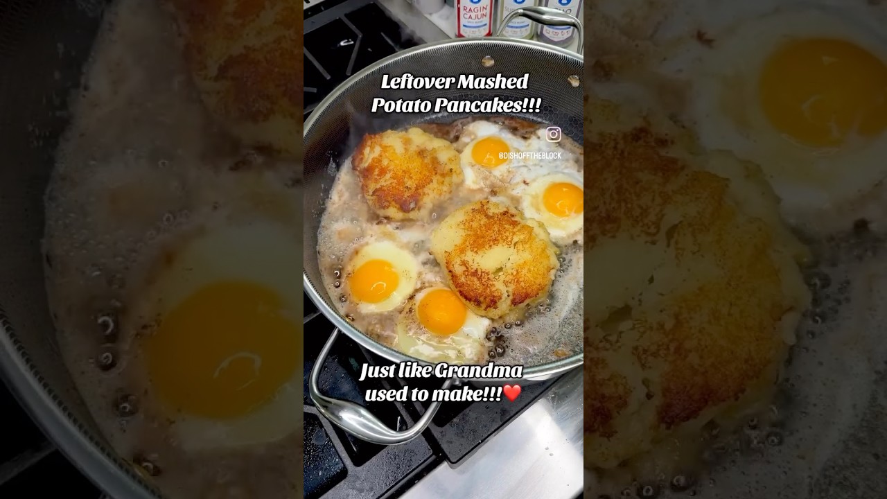 Fried Potato Pancakes and Eggs 