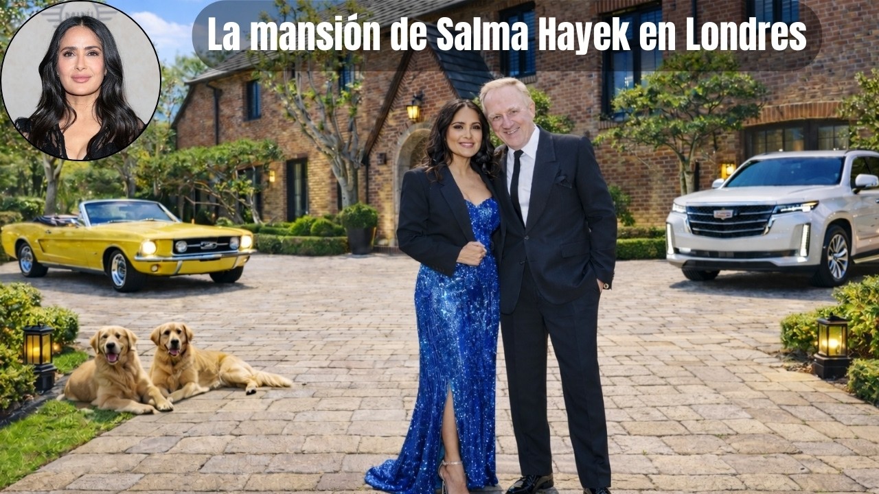La mansión de Salma Hayek en Londres – “La Reina Latina de Hollywood” y su imperio elegante