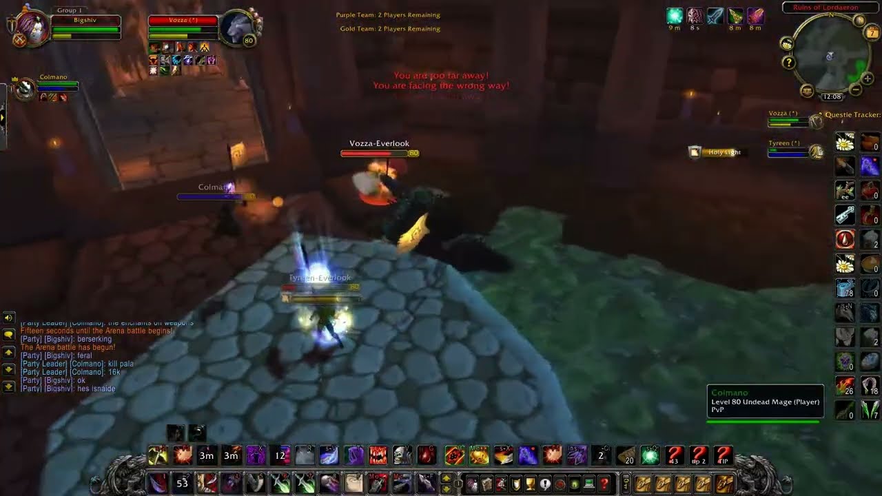 WOTLK- Arena Fire Mage + Sub Rogue 2000 MMR 2V2 gameplay insanity