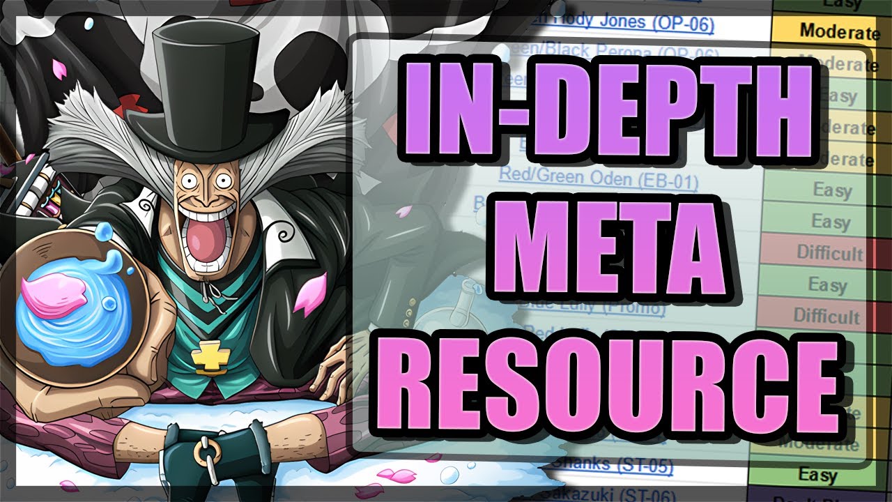 THE ULTIMATE ONE PIECE RESOURCE! - How to Navigate the EB-01 Meta Spreadsheet - One Piece TCG