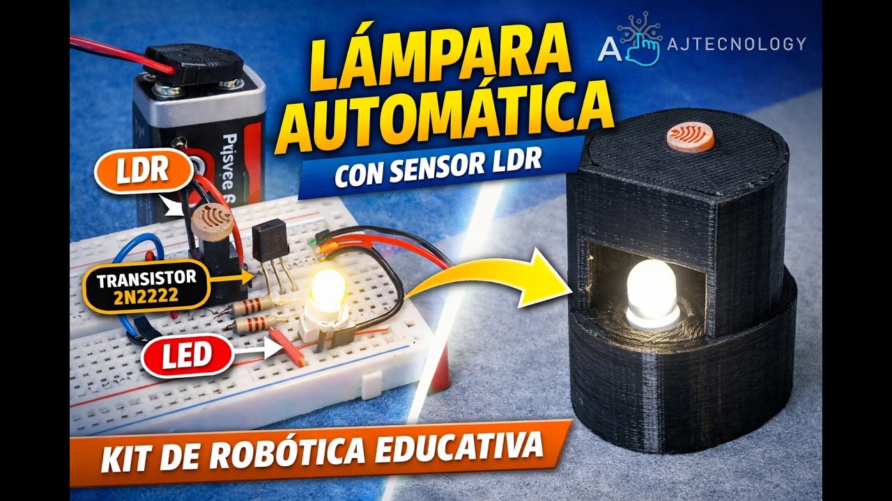 Lámpara Automática con LDR – AJTECNOLOGY