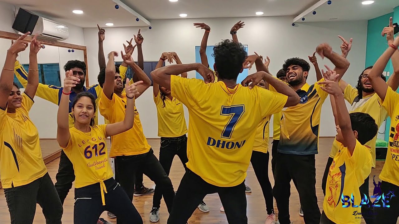 CSK | IPL 2021 | Thala Dhoni | Chennai Super Kings | whistle Podu | Blaze Dance Studio